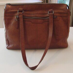 Spikes & Sparrow Brown Leather Laptop Bag